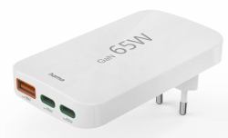 Hama 00201976 mobile device charger Laptop, Power bank, Smartphone, Tablet White AC Fast charging Indoor (HAMA Charger 2x USB-C 1x USB-A Flat PD)