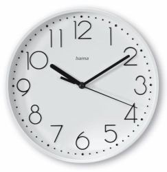 Hama Salina Horloge à quartz Rond Blanc (HAMA Wall Watch Salina White)