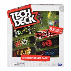 Tech Deck , Sk8shop Fingerboard Bonus Pack, Collectible and Customizable Mini Skateboards [Styles May Vary] (Spin Master Tech Deck - Sk8te Shop Bon)