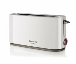 Taurus 960647000 grille-pain 7 1 part[s] 1000 W Blanc (TAURUS Toaster One Slot Long 1000W Whi)