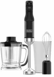 Black & Decker BXHBA1501E Immersion blender 1500 W Black, Transparent (BLACK+DECKER Hand Blender 1500W Black)