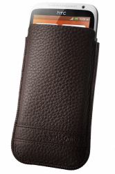 Samsonite Slim Classic Leather coque de protection pour téléphones portables Tire valise Marron 