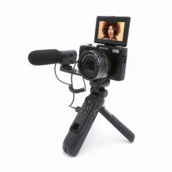 AgfaPhoto Realishot VLG-4K 24 MP CMOS Noir (AGFAPHOTO Vlogging Camera Realishot 5x)