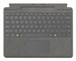 Microsoft 8XB-00197 mobile device keyboard Microsoft Cover port Platinum (Microsoft Surface Pro Signature Keyboa)