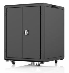Lanview LVR16U7075BL-DCN-LAPTOP non classé (DCN LAPTOP CABINET 16U Rack - Cabinet W:700 x D:750 x - H:931mm - Black Room to charge up to 32 devices - Warranty: 60M)