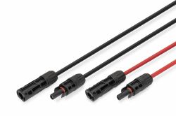 Digitus Solar Extension cable, 4 sqmm, MC4 connector (SOLARCABLE EXTENSION 3M 4MM - MC4 PV CABLE 1500V DC 1XBLK1XRED)