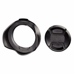 Hama 00093652 lens hood 5.2 cm Black (Hama Lens Hood 52 with Lens Cap 93652)