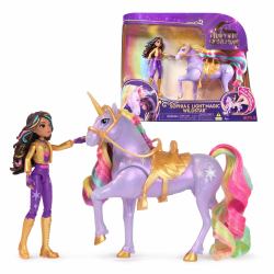 Unicorn Academy, Sophia & Light Magic Wildstar with Rainbow Light-up Effects, 2 Riding Accessories, Dolls & Unicorn Toys for Girls Ages 4 and up (Unicorn Academy Sophia & Light Magic W)