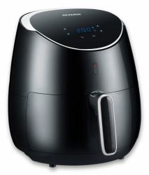 Severin FR 2445 fryer Single 5 L Stand-alone 2000 W Hot air fryer Black, Metallic, Silver (Severin FR 2445 frituregryde Enkelt 5)