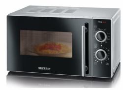 Severin MW 7771 microwave Black, Silver Combination microwave Countertop 20 L 700 W (Severin MW 7771 mikrobÃ¸lgeovn Sort, SÃ¸)