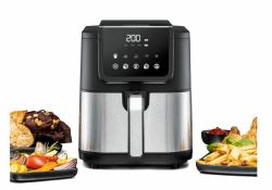 Rommelsbacher FRH 1500 fryer Single 5 L Stand-alone 1500 W Hot air fryer Black, Stainless steel (Rommelsbacher FRH 1500 frituregryde En)