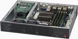 Supermicro CSE-E300 computer case Rack Black (1U SERVER BOX PC FATX/MITX,1U, Flex-ATX/Mini-ITX, 2 x 2.5&quot , LEDs, 1 x 4cm high performance PWM fan, Black)