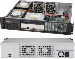 Supermicro SuperChassis 523L-505B 2U Noir 500 W (2U CHASSIS 2X3.5 SAS/SATA,SuperChassis 523L-505B - DP / UP, 2x Fixed HDD, 7x LP [Front I/O], 500W)