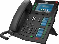 fanvil X6U V2 téléphone fixe Noir 20 lignes LCD Wifi 