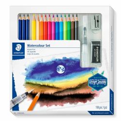 Staedtler 146 10C Noir, Bleu, Bordeaux, Marron, Vert, Bleu clair, Vert clair, Mauve, Orange, Pêche, Rouge, Jaune 15 pièce[s] (146 10C)