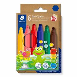 Staedtler 329 C6 stylo-feutre Bold Bleu, Marron, Vert, Rose, Rouge, Jaune 6 pièce[s] (Staedtler 329 C6 filtpen Bold BlÃ¥, Bru)