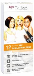 Tombow ABT marqueur 12 pièce[s] Pointe du marqueur/fine Multicolore (Tombow ABT speedmarker 12 stk Pensel/F)