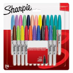 Sharpie Fine marqueur 24 pièce[s] Pointe fine Multicolore (Sharpie Fine speedmarker 24 stk Fin sp)