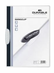 Durable Swingclip protège documents Polypropylène [PP] Blanc (Durable SWINGCLIP A4 Folder White [25])