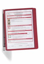 Durable 5551-03 porte-documents pivotant mural Portrait A4 (Durable VARIO WALL 5 A4 Red)