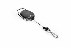 Durable BADGE REEL WITH SNAP HOOK Porte-badge avec enrouleur Noir 1 pièce[s] (Durable STYLE Snap Hook Badge Reel Black)