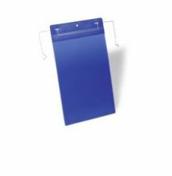 Durable 175307 porte étiquettes 50 pièce[s] (Durable Wire Hanger Pocket A4 Blue [50])