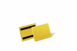 Durable 175604 porte étiquettes 50 pièce[s] (Durable Magnetic Pocket A6 Yellow [50])