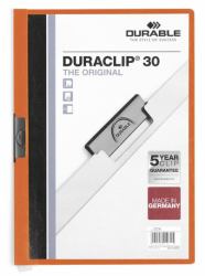 Durable DURACLIP 30 A4 protège documents PVC Orange, Blanc (Durable DURACLIP 30 A4 Folder Orange [25])