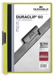 Durable DURACLIP protège documents Vert (Durable DURACLIP 60 A4 Folder Green [25])