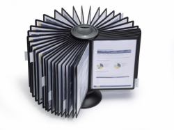 Durable 5633-01 porte-documents pivotant mural Bureau Portrait A4 (Durable SHERPA CAROUSEL TABLE 40 Black)