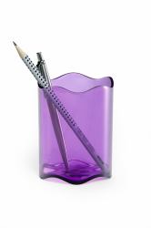 Durable TREND porte crayons et stylos Violet, Transparent (Durable Trend Pen Cup Clear Purple)
