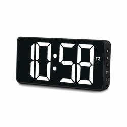Hama Bali Horloge numérique Rectangle Noir (HAMA Digital Alarm Clock Bali Black)