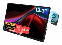 Verbatim Portable Touchscreen Monitor 13.3" WUXGA Resolution & Wireless Power Supply (VERBATIM PORTABLE 13.3? WUXGA TOUCH MONITOR ALU)