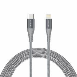 nevox 1885 câble Lightning 1 m Gris, Argent 