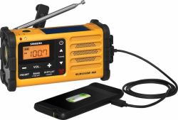 Sangean Survivor M8 Portable Noir, Orange (Sangean MMR-88 radio BÃ¦rbar Digital So)