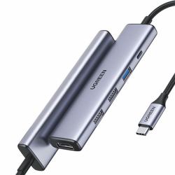 ugreen 15495 station d'accueil Avec fil USB 3.2 Gen 1 [3.1 Gen 1] Type-C Gris 