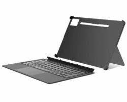 Lenovo ZG38C06011 mobile device keyboard Pogo Pin Black (Lenovo Idea Tab Pro KB Pack Grey UK-EN - Refurbished, Warranty: 90 days only)