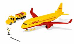 Siku DHL cargo aircraft with accessories Preassembled (DHL Frachtflugzeug mit ZubehÃ¶r [blau/w)