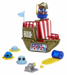 MGA Entertainment DohKins Pirate Ship Playset Jeu de pâte à modeler 191 g Multicolore (MGA DohKins Pirate Ship Playset)