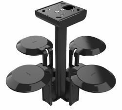 Flexson FLXE100CM4021 support de haut-parleurs Plafond Acier inoxydable Noir (Flexson Ceiling Mount Quad SONOS ERA 1)