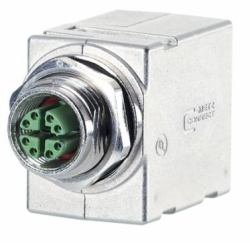 Metz CONNECT MWN811A415 changeur de genre de câble M12 RJ-45 Métallique 