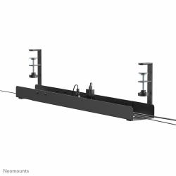 Neomounts ADS07-120BL Goulotte passe-câbles - fixation à pince - universel (ADS07-120BL, Table Cable - Management Tray, - Width-Extendable 80-120cm, Max 5 kg., Clamp-on Design, Universal, -Black ...