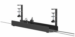 Neomounts ADS07-121BL Goulotte passe-câbles - fixation à pince - universel (ADS07-121BL, Table Cable - Management Tray, Width 60cm, - Max 5 kg., Clamp-on Design, Universal, -Black - Warranty: 60M)