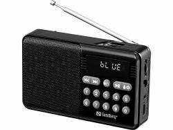 Sandberg 421-18 Radio portable Analogique Noir (Speaker Radio FM+BT Recharge - Warranty: 60M)