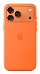 Apple iPhone 17 Pro Max Silicone Case with MagSafe – Orange (IPHONE 17 PRO MAX SILCONE - MAGSAFE ORANGE)