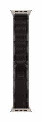 Apple MFT94ZM/A smart wearable accessory Band Black, Charcoal Titanium, Polyester, Spandex, Nylon (*49MM BLACK/CHAR T/LOOP-M/L-NT FIN)