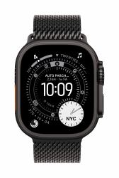 Apple MGHT4ZM/A smart wearable accessory Band Black Titanium (*49MM BT MILANESE LOOP - MEDIUM)
