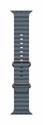 Apple Natural Titanium Finish Band Blue Fluoroelastomer, Titanium (49MM ANCHOR?BLUE OBAND - NT FINISH)