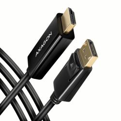 Axagon RVD-HI14C2 câble vidéo et adaptateur 1,8 m HDMI Type A [Standard] DisplayPort Noir 