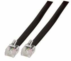 EFB Elektronik K2404SW.1 câble de téléphone 1 m Noir 